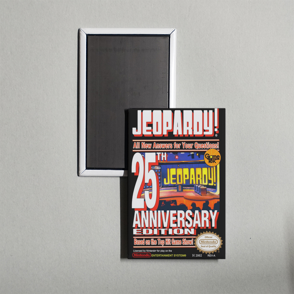 Nintendo NES Jeopardy! 25th Anniversary Edition Mini Video Game Fridge Magnet
