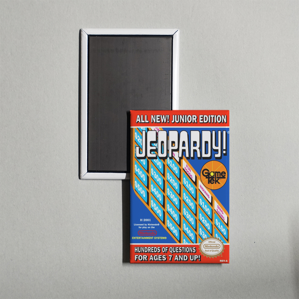 Nintendo NES Jeopardy! Junior Edition Mini Video Game Fridge Magnet