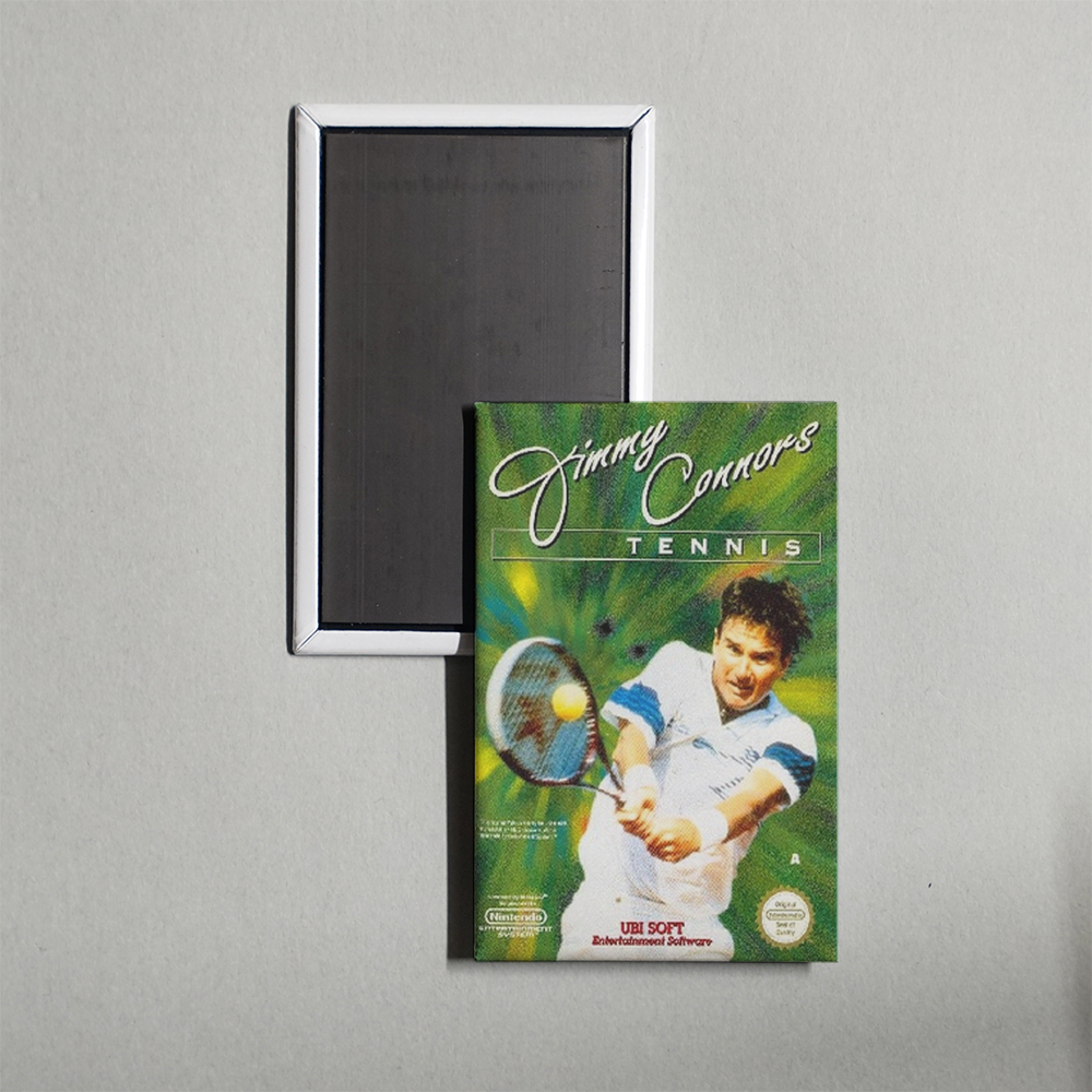 Nintendo NES Jimmy Connors Tennis Mini Video Game Fridge Magnet