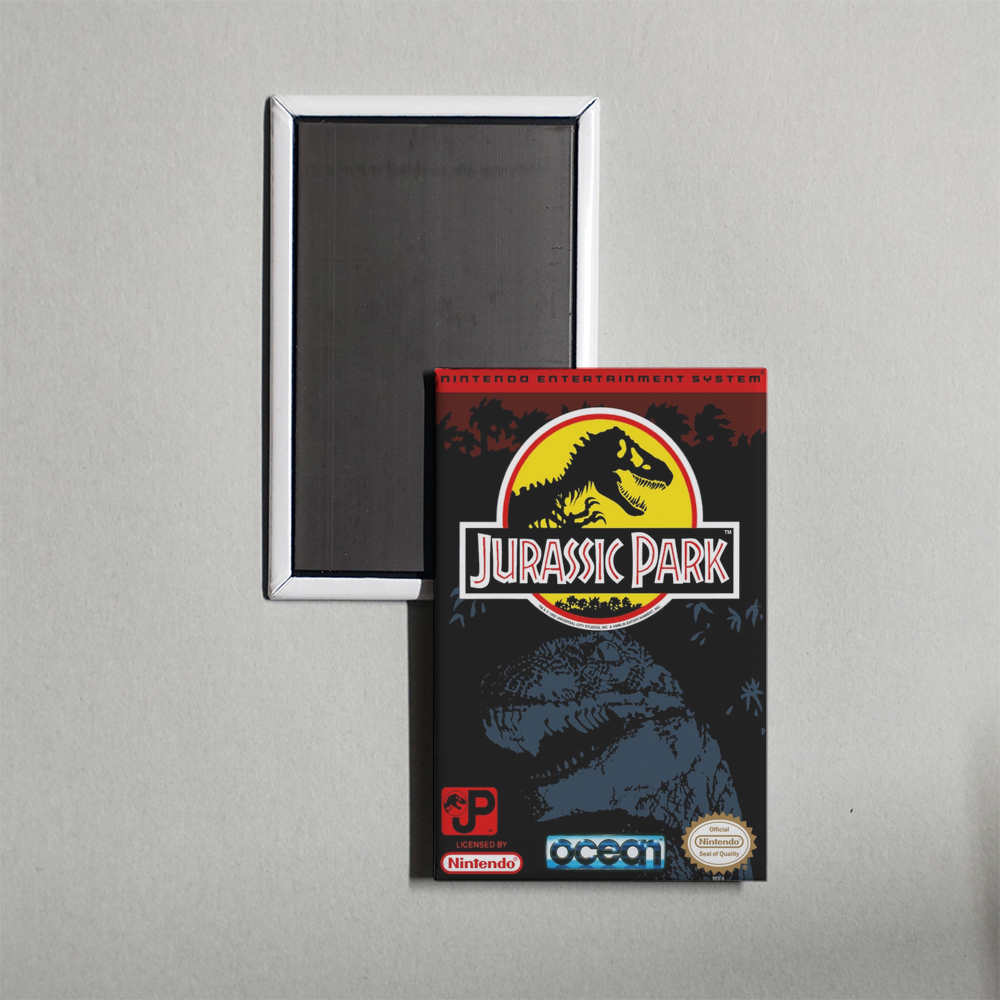 Nintendo NES Jurassic Park Mini Video Game Fridge Magnet