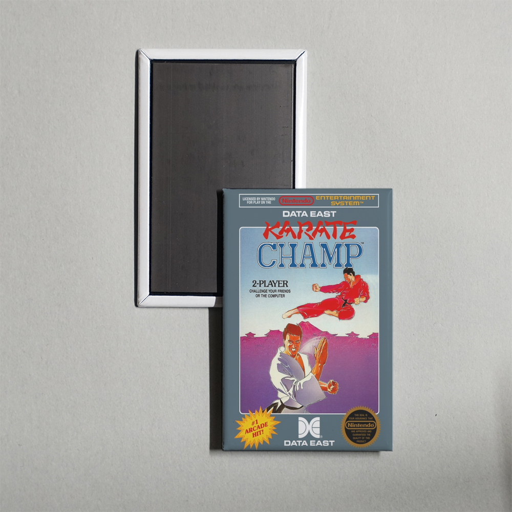 Nintendo NES Karate Champ Mini Video Game Fridge Magnet