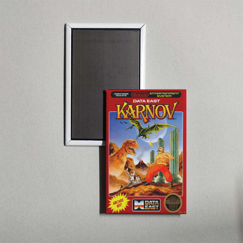 Nintendo NES Karnov Mini Video Game Fridge Magnet