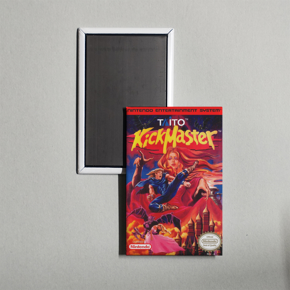 Nintendo NES Kick Master Mini Video Game Fridge Magnet