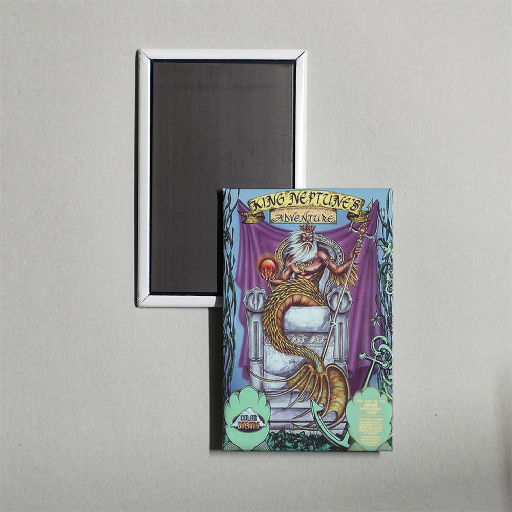 Nintendo NES King Neptune's Adventure Mini Video Game Fridge Magnet