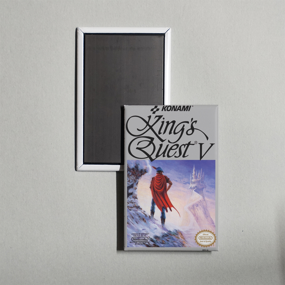 Nintendo NES King's Quest V Mini Video Game Fridge Magnet