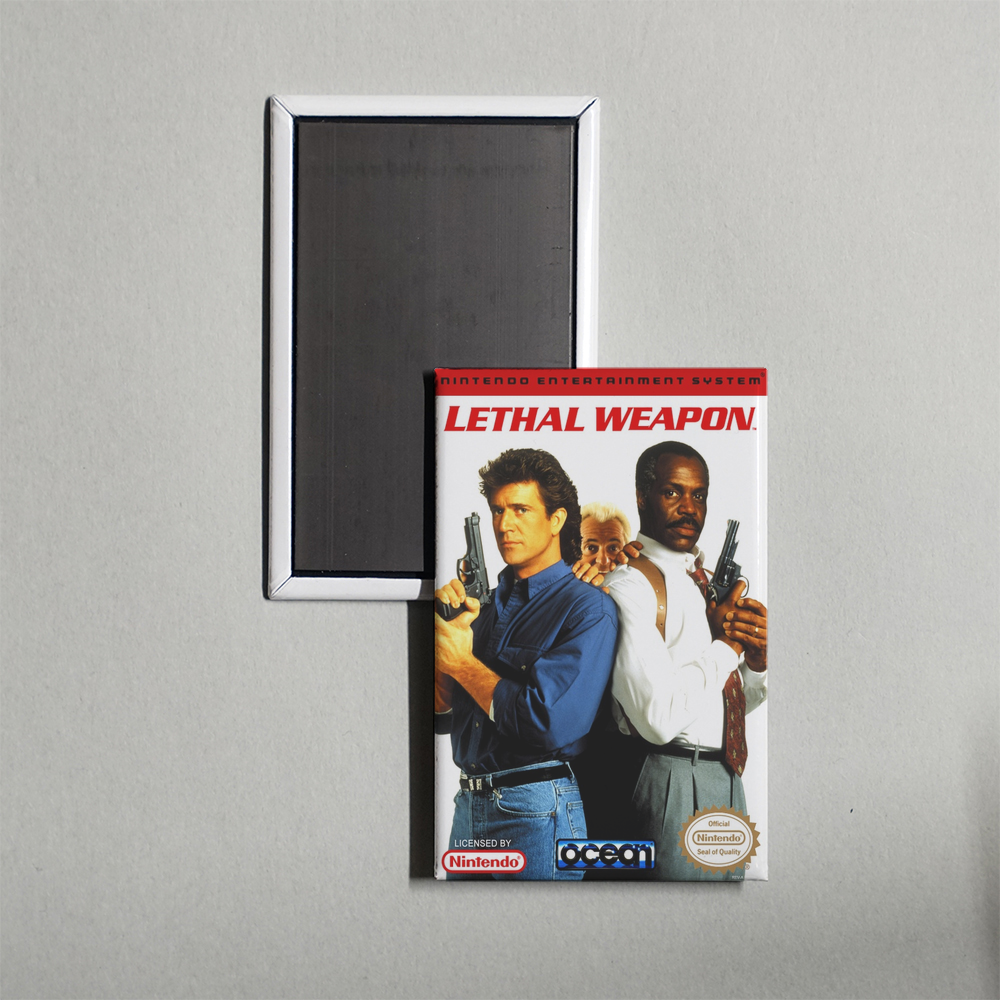 Nintendo NES Lethal Weapon Mini Video Game Fridge Magnet