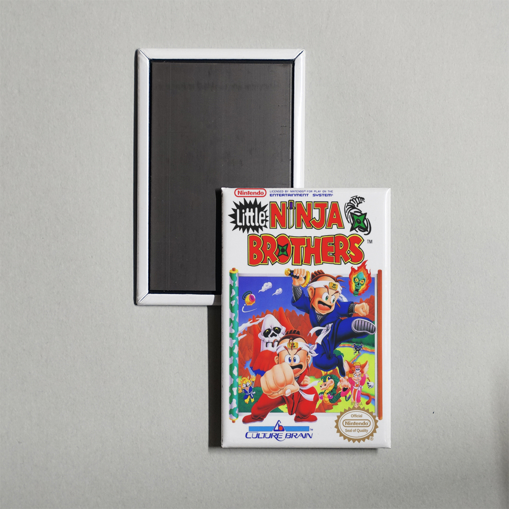 Nintendo NES Little Ninja Brothers Mini Video Game Fridge Magnet