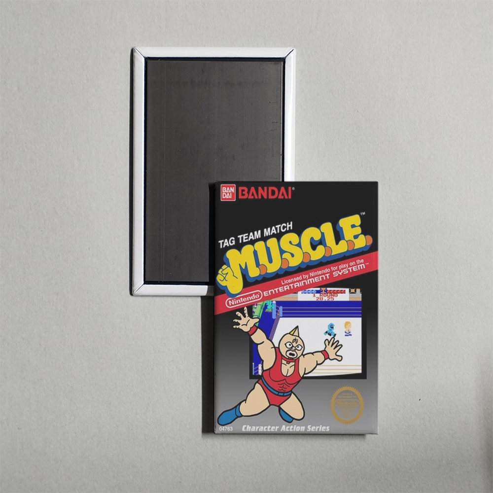 Nintendo NES M.U.S.C.L.E. - Tag Team Match Mini Video Game Fridge Magnet