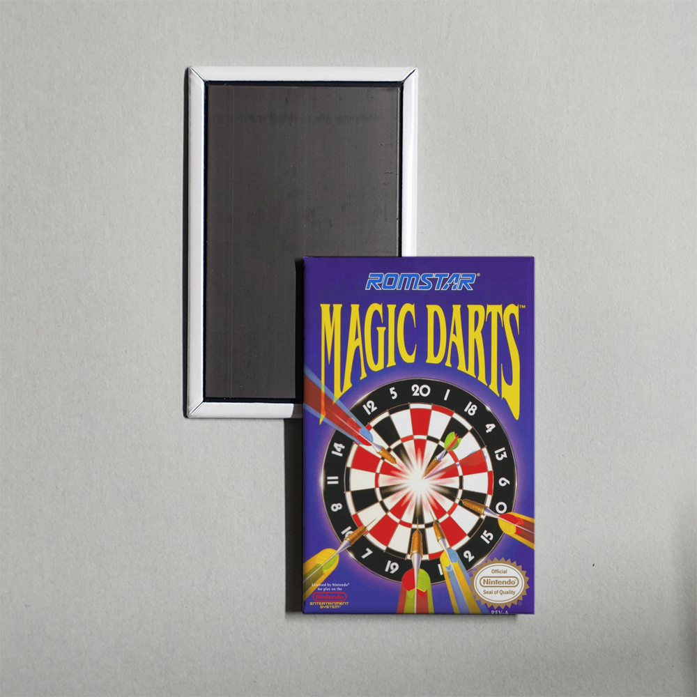 Nintendo NES Magic Darts Mini Video Game Fridge Magnet