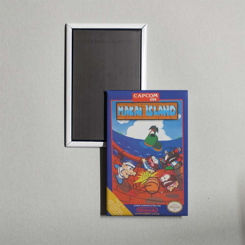 Nintendo NES Makai Island Mini Video Game Fridge Magnet
