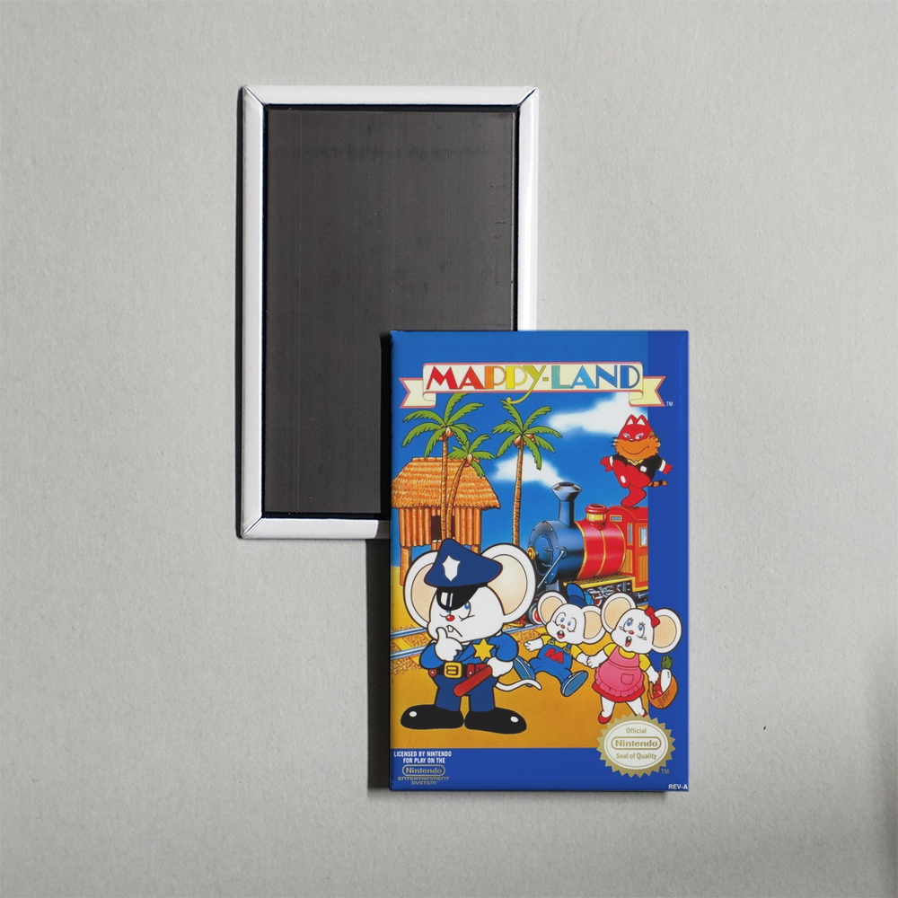 Nintendo NES Mappy-Land Mini Video Game Fridge Magnet