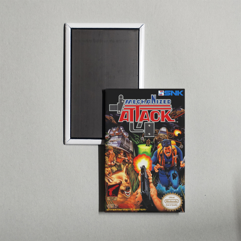 Nintendo NES Mechanized Attack Mini Video Game Fridge Magnet