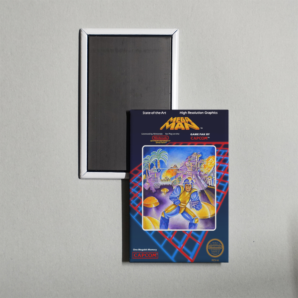 Nintendo NES Mega Man Mini Video Game Fridge Magnet