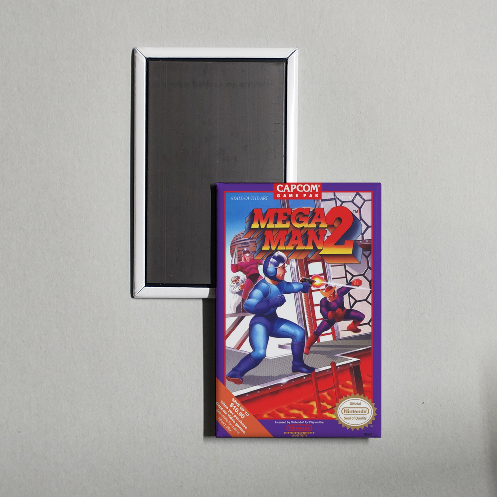 Nintendo NES Mega Man 2 Mini Video Game Fridge Magnet