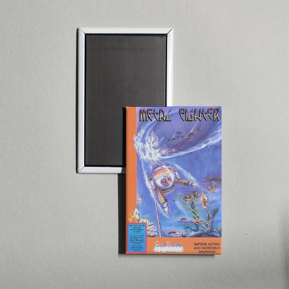 Nintendo NES Metal Fighter Mini Video Game Fridge Magnet
