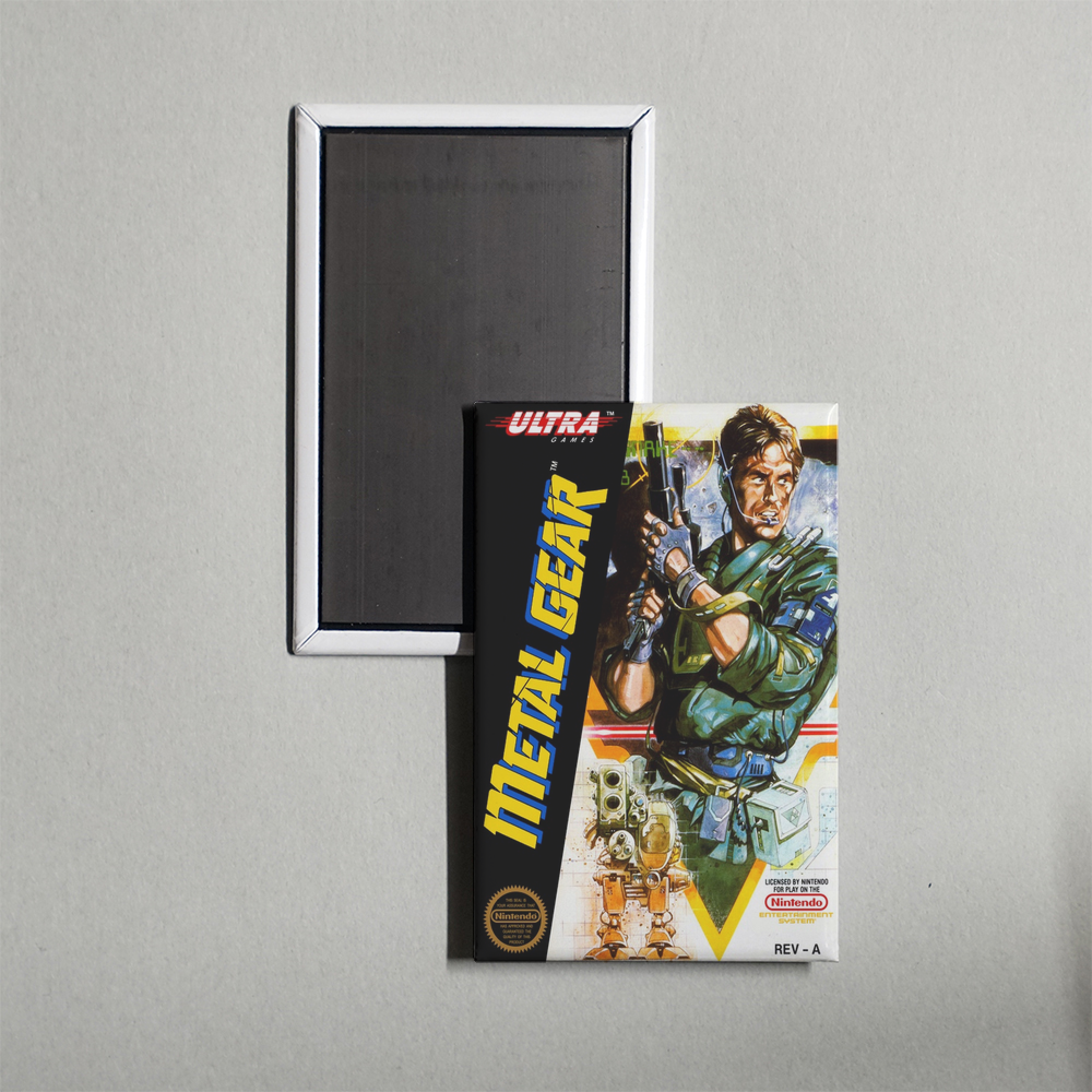 Nintendo NES Metal Gear Mini Video Game Fridge Magnet