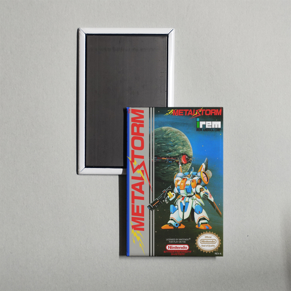 Nintendo NES Metal Storm Mini Video Game Fridge Magnet
