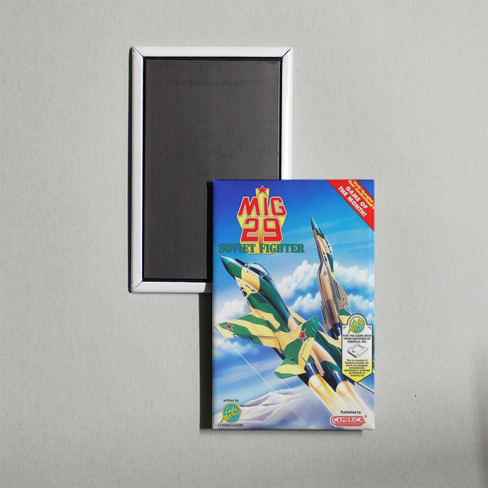 Nintendo NES MiG 29 - Soviet Fighter Mini Video Game Fridge Magnet