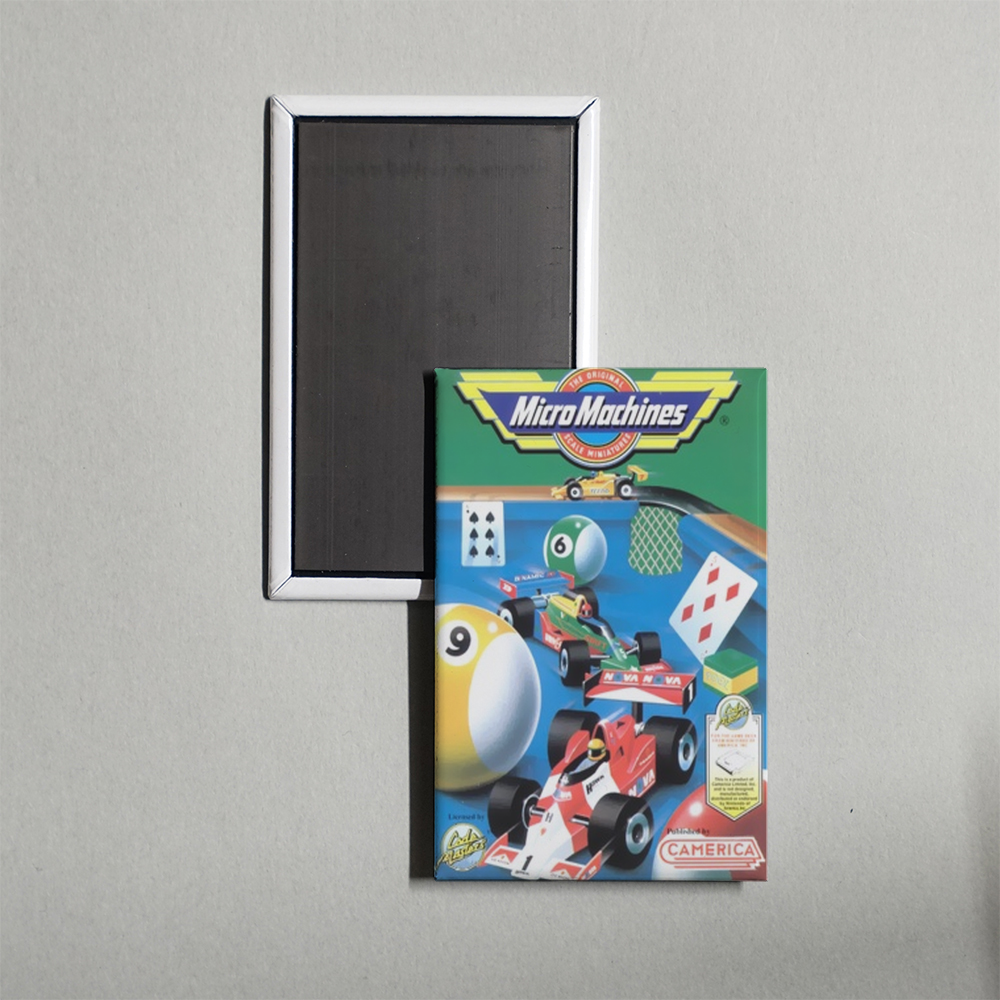 Nintendo NES Micro Machines Mini Video Game Fridge Magnet