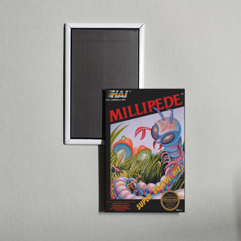 Nintendo NES Millipede Mini Video Game Fridge Magnet