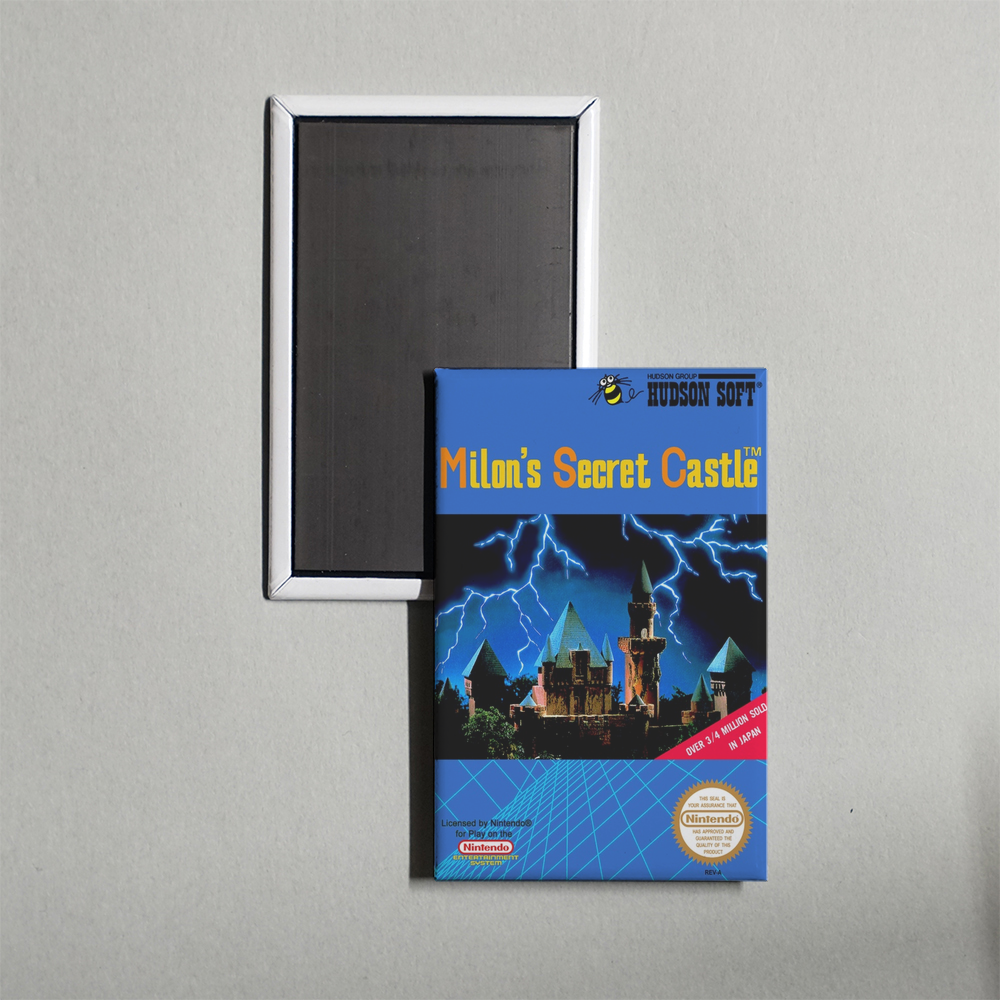 Nintendo NES Milon's Secret Castle Mini Video Game Fridge Magnet