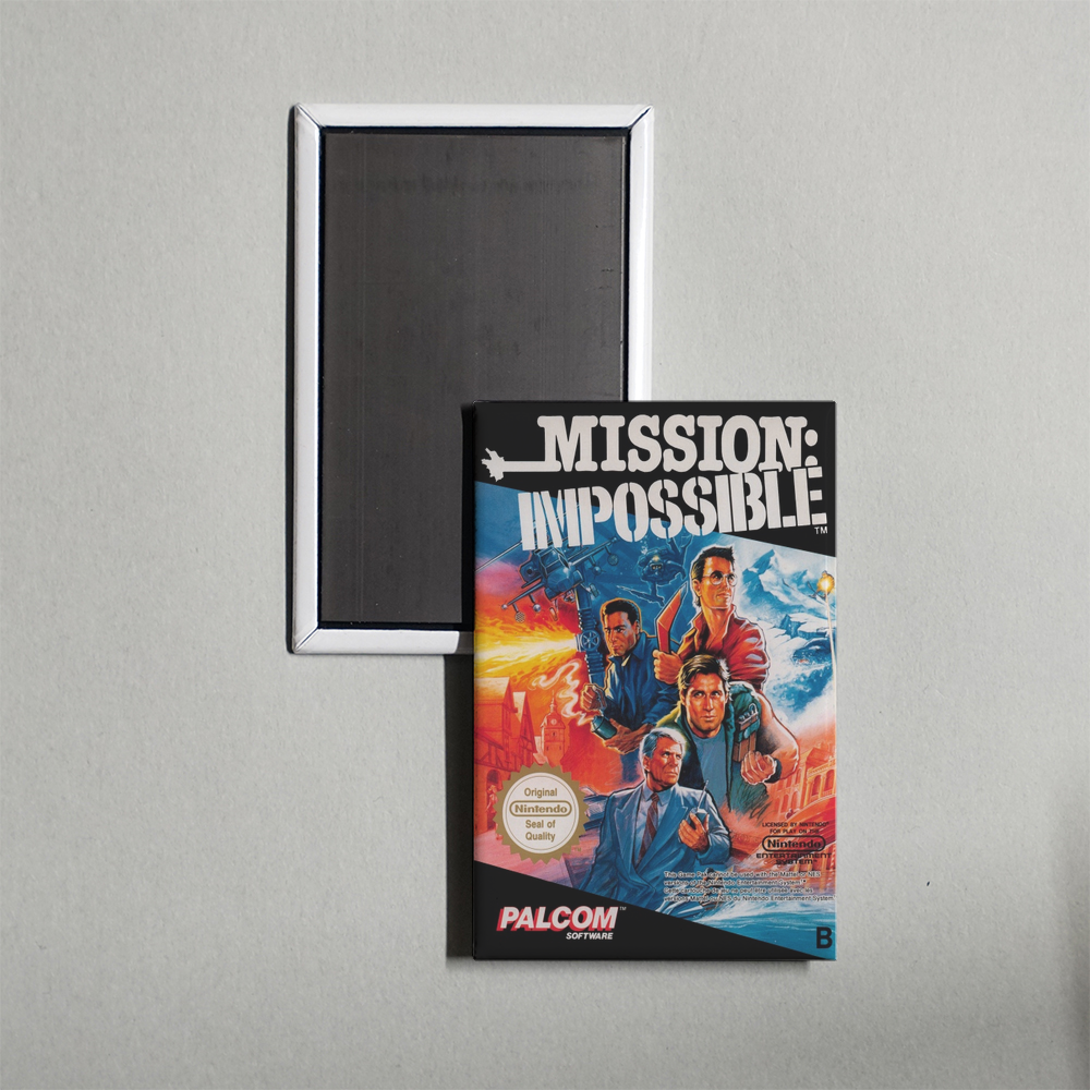 Nintendo NES Mission - Impossible Mini Video Game Fridge Magnet