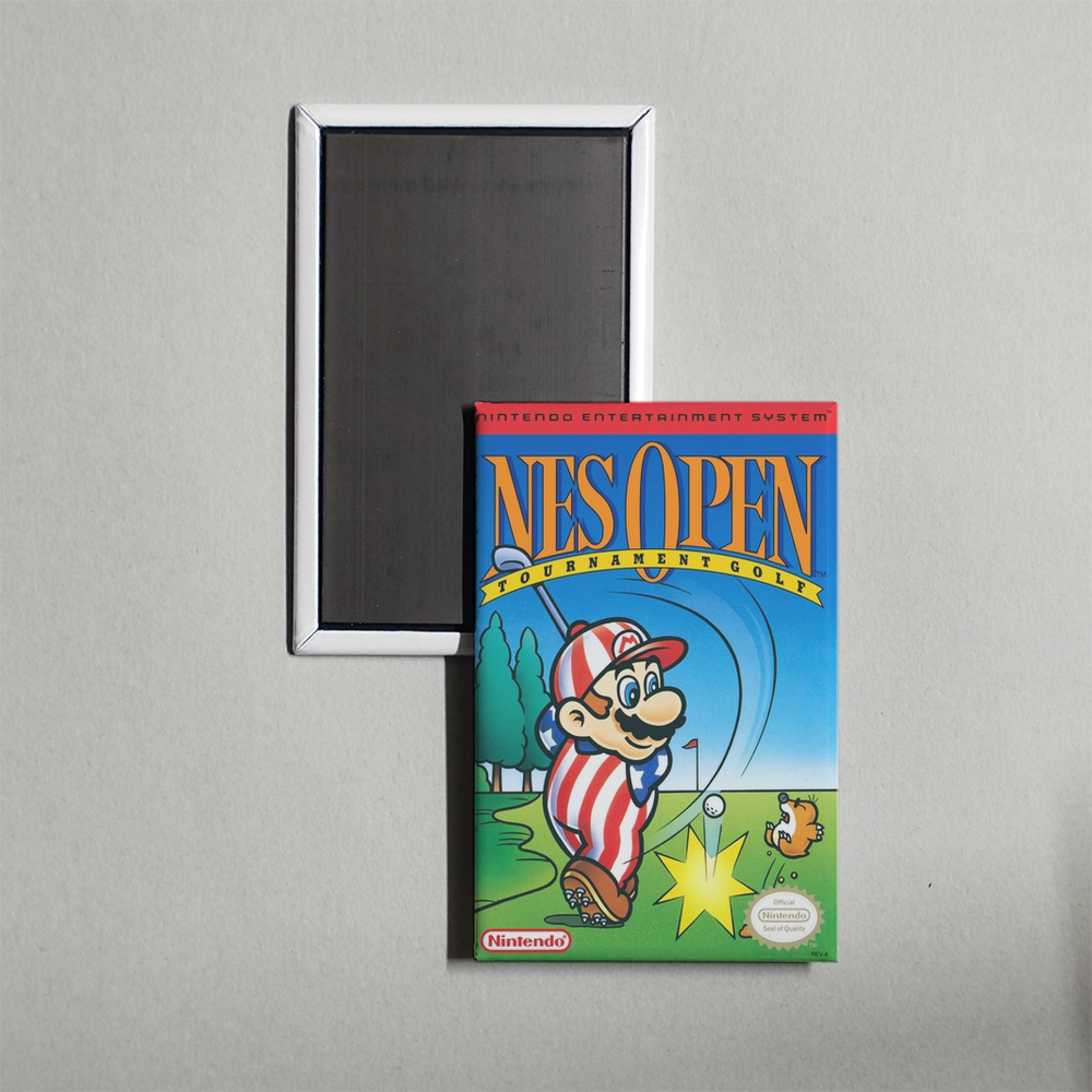 Nintendo NES NES Open Tournament Golf Mini Video Game Fridge Magnet