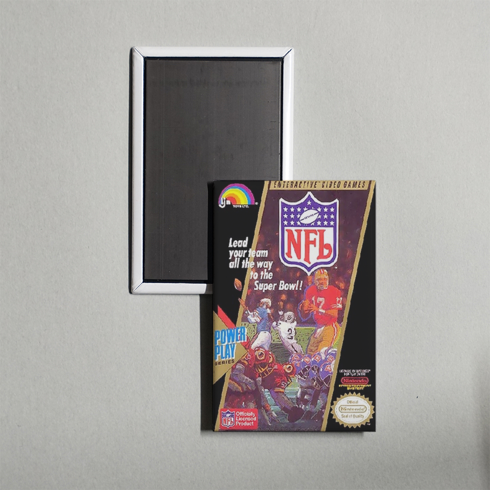 Nintendo NES NFL Mini Video Game Fridge Magnet