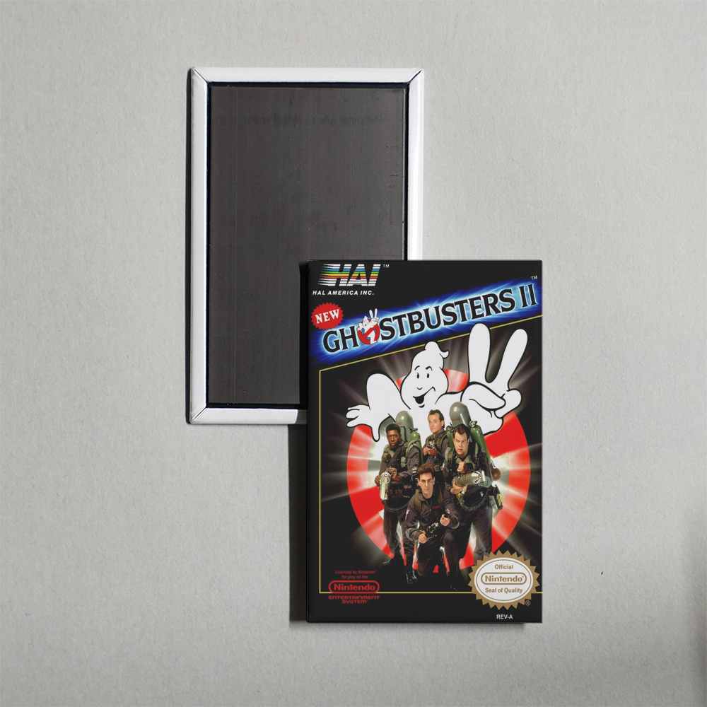 Nintendo NES New Ghostbusters II Mini Video Game Fridge Magnet