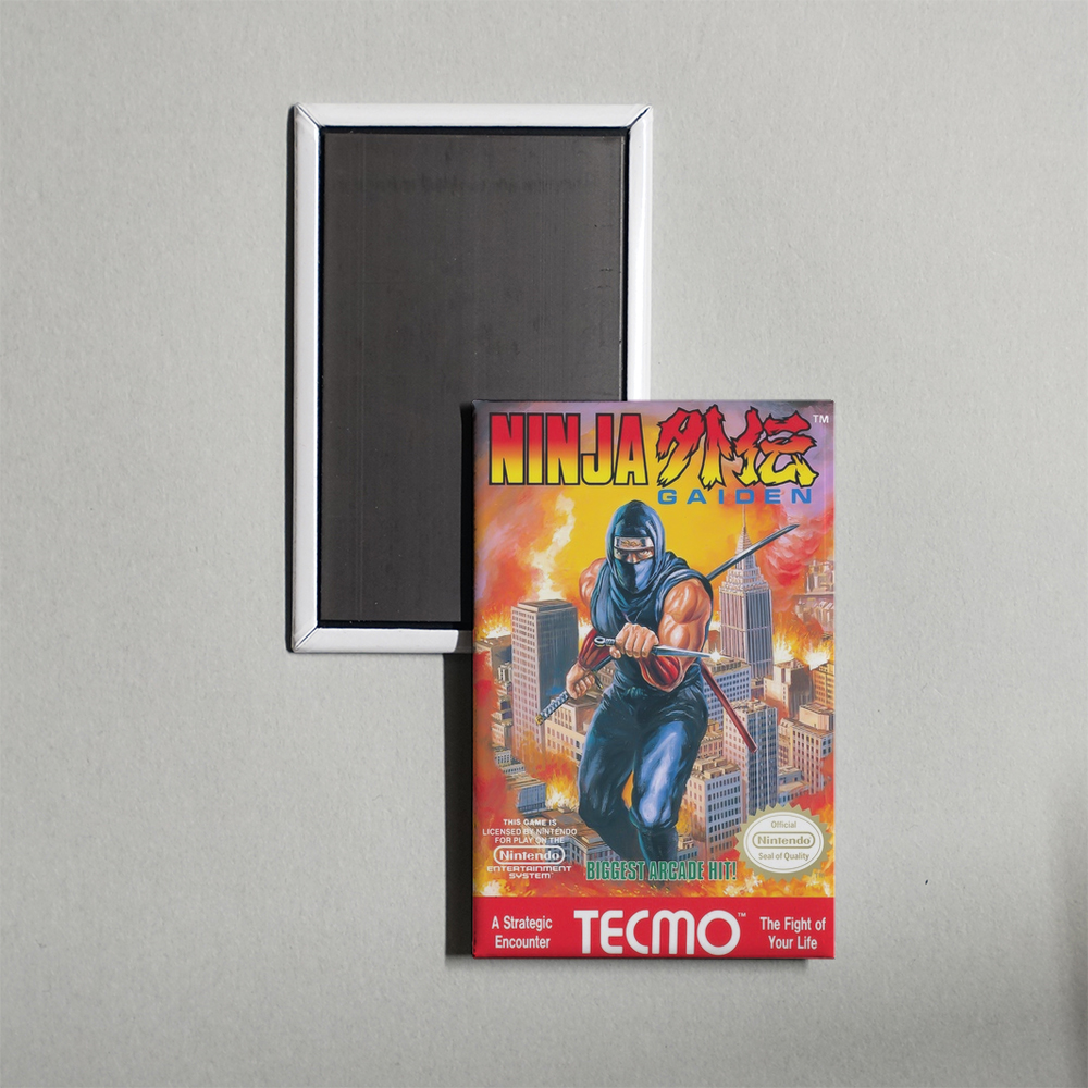Nintendo NES Ninja Gaiden Mini Video Game Fridge Magnet