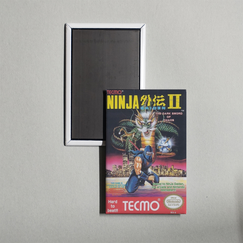Nintendo NES Ninja Gaiden - Episode II - The Dark Sword of Chaos Mini Video Game Fridge Magnet