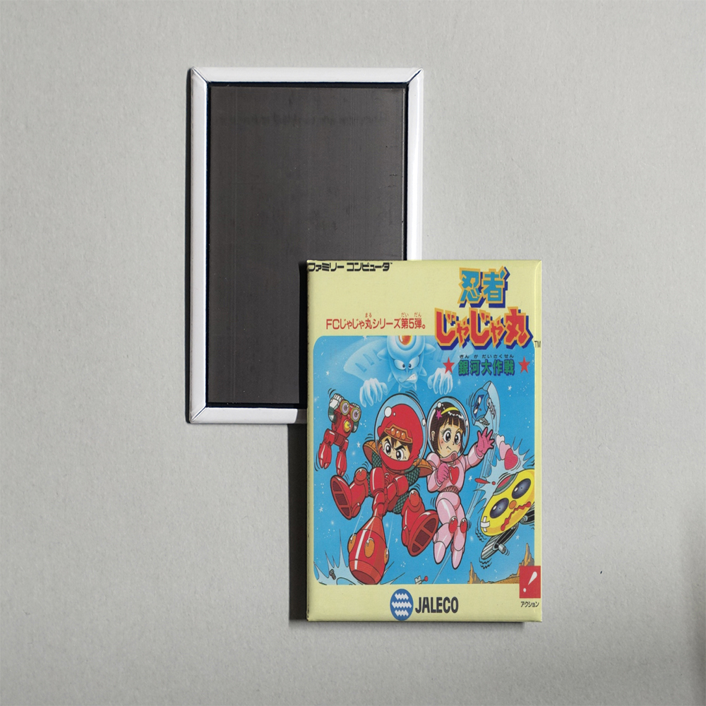Nintendo NES Ninja JaJaMaru's Big Adventure Mini Video Game Fridge Magnet
