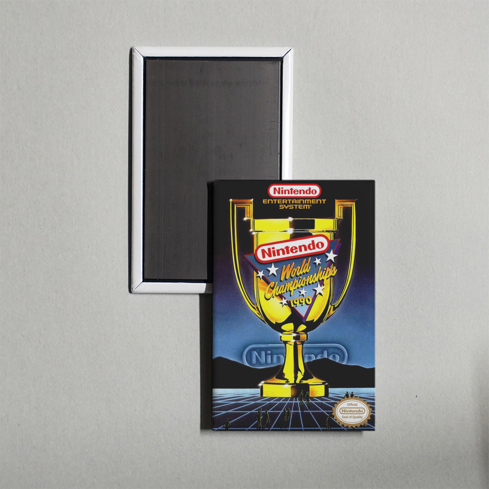 Nintendo NES Nintendo World Championships 1990 Mini Video Game Fridge Magnet