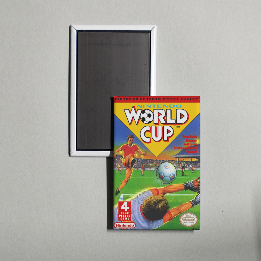 Nintendo NES Nintendo World Cup Mini Video Game Fridge Magnet