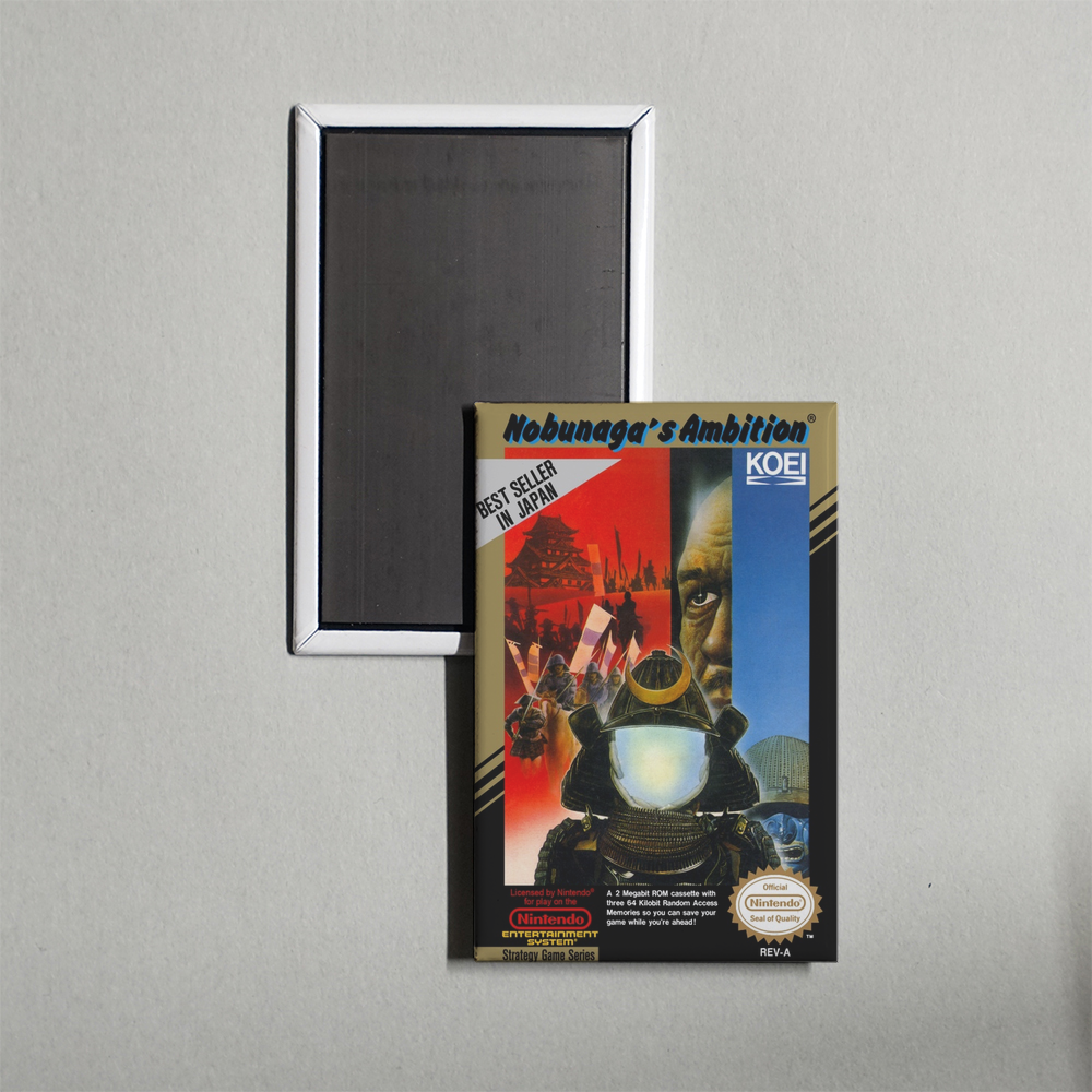 Nintendo NES Nobunaga's Ambition Mini Video Game Fridge Magnet