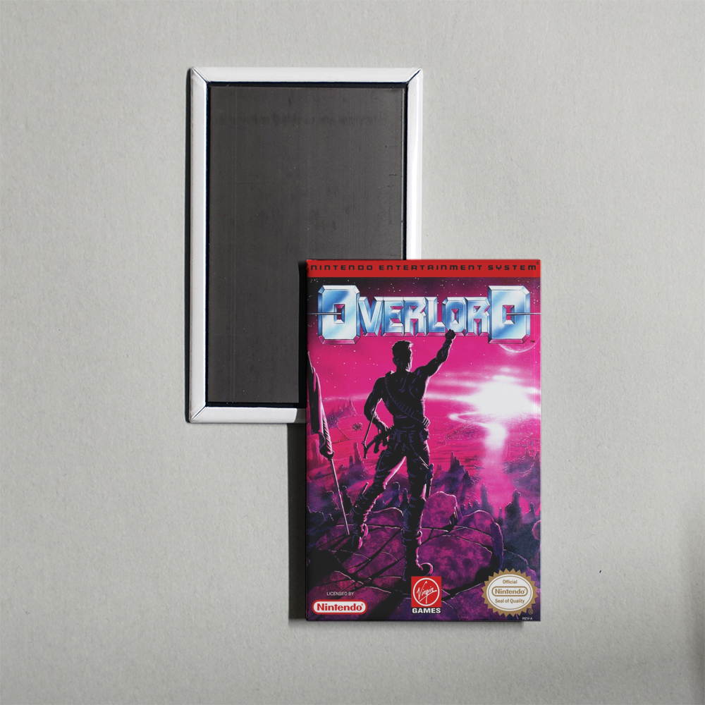 Nintendo NES Overlord Mini Video Game Fridge Magnet