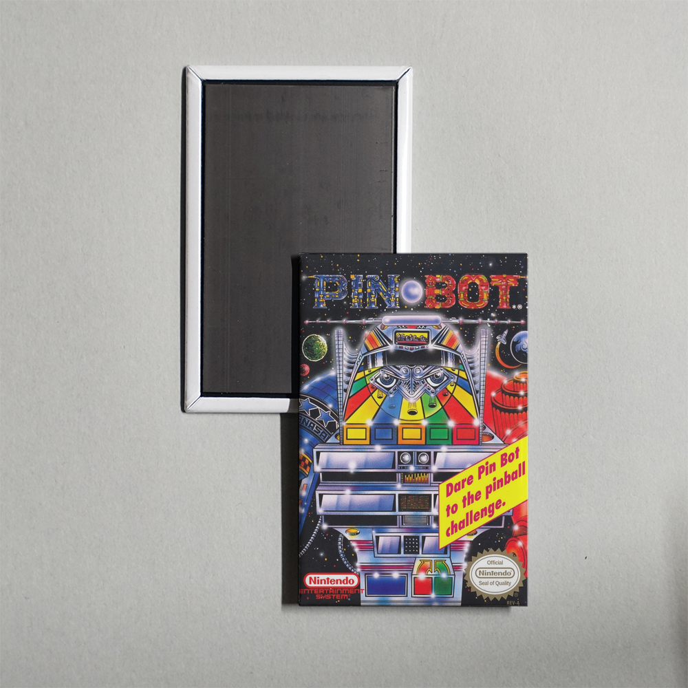 Nintendo NES Pin-Bot Mini Video Game Fridge Magnet