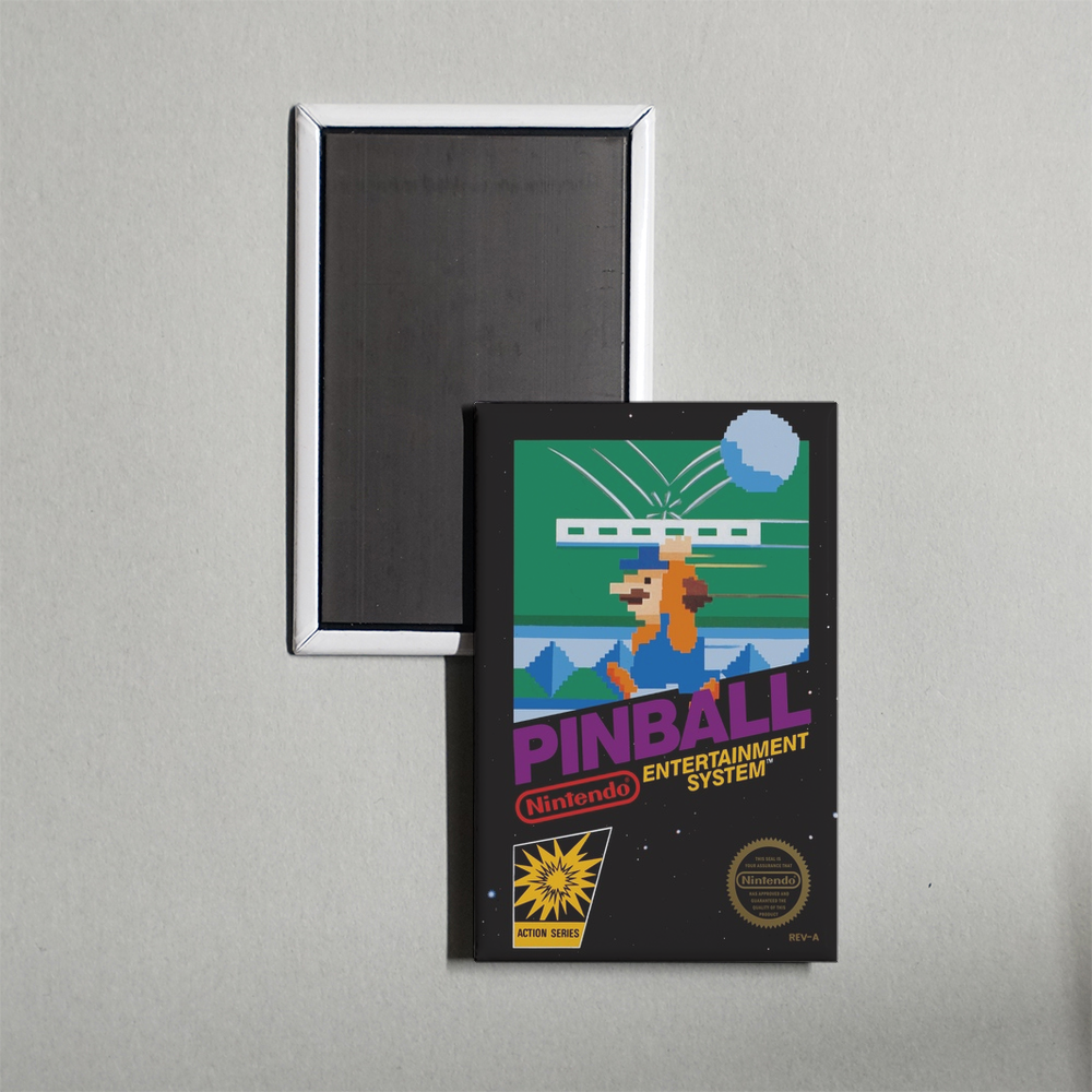 Nintendo NES Pinball Mini Video Game Fridge Magnet