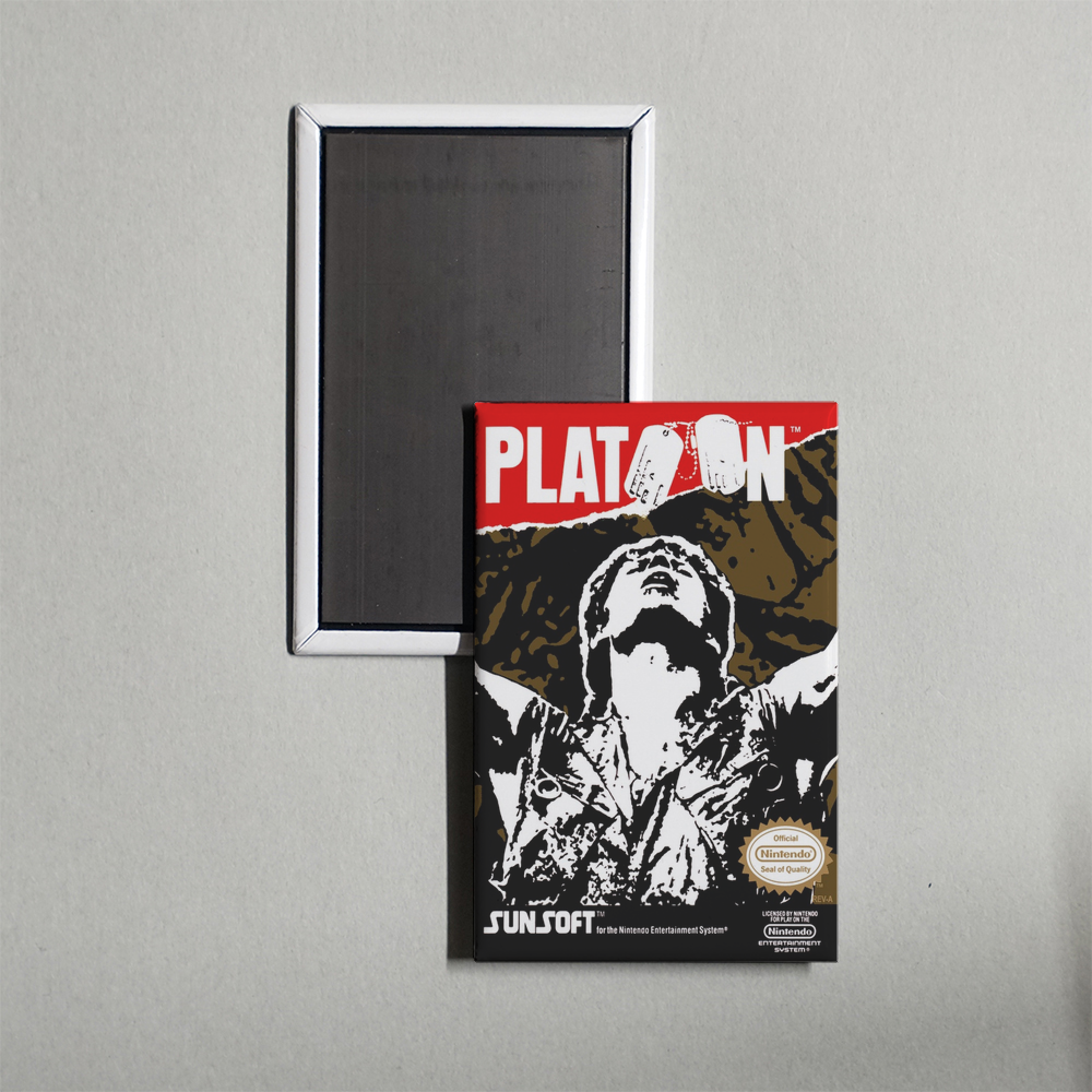 Nintendo NES Platoon Mini Video Game Fridge Magnet