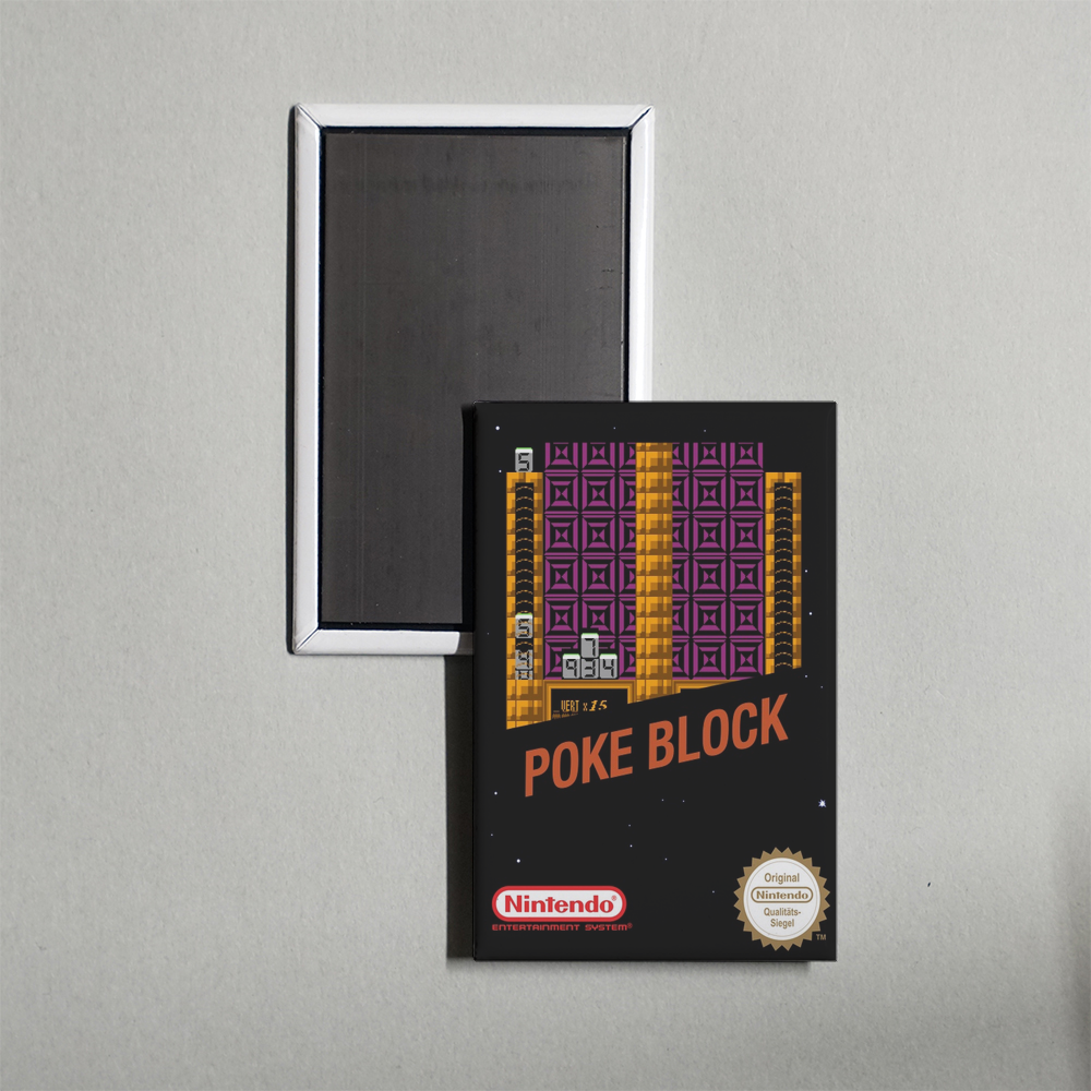 Nintendo NES Poke Block Mini Video Game Fridge Magnet