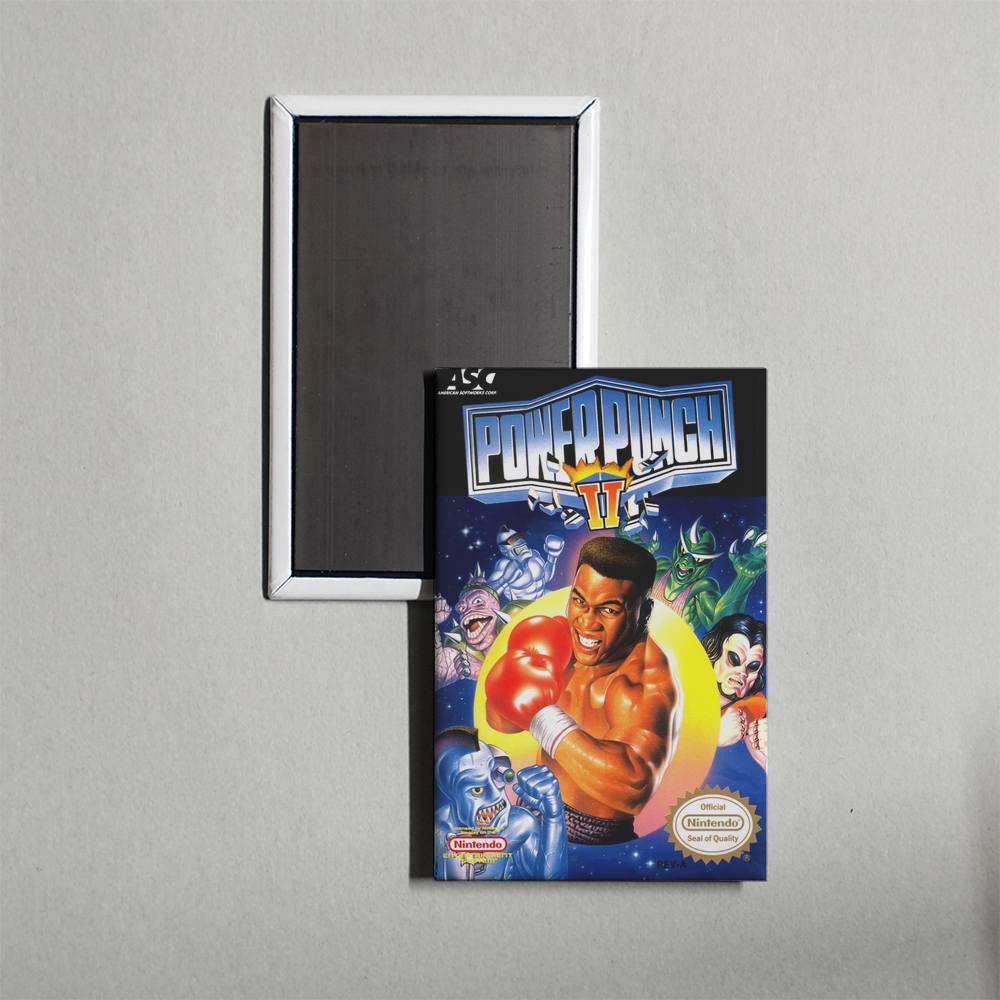 Nintendo NES Power Punch II Mini Video Game Fridge Magnet