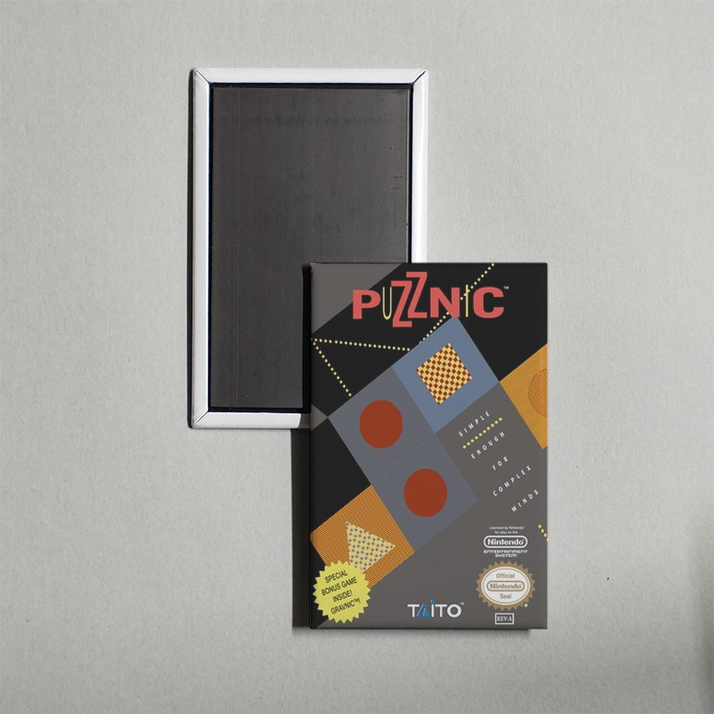 Nintendo NES Puzznic Mini Video Game Fridge Magnet