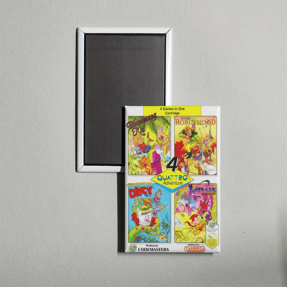 Nintendo NES Quattro Adventure Mini Video Game Fridge Magnet