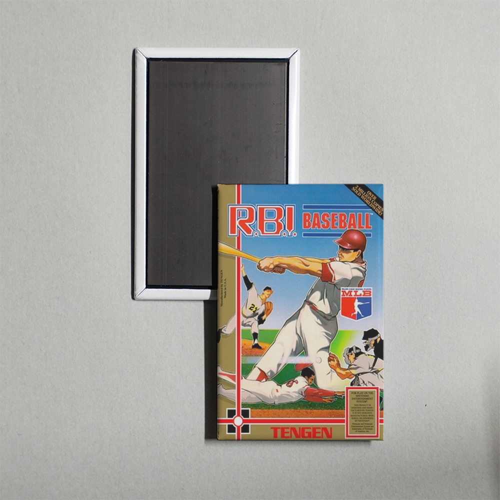 Nintendo NES R.B.I. Baseball Mini Video Game Fridge Magnet