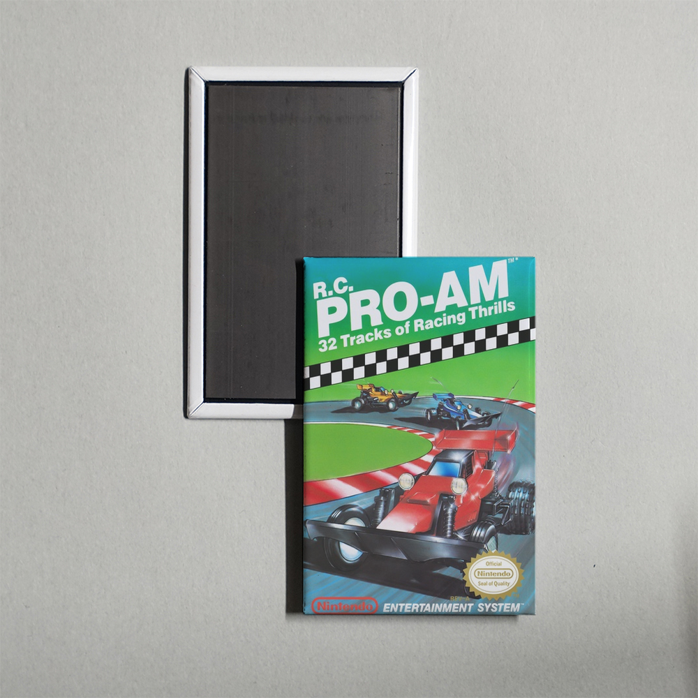 Nintendo NES R.C. Pro-Am Mini Video Game Fridge Magnet