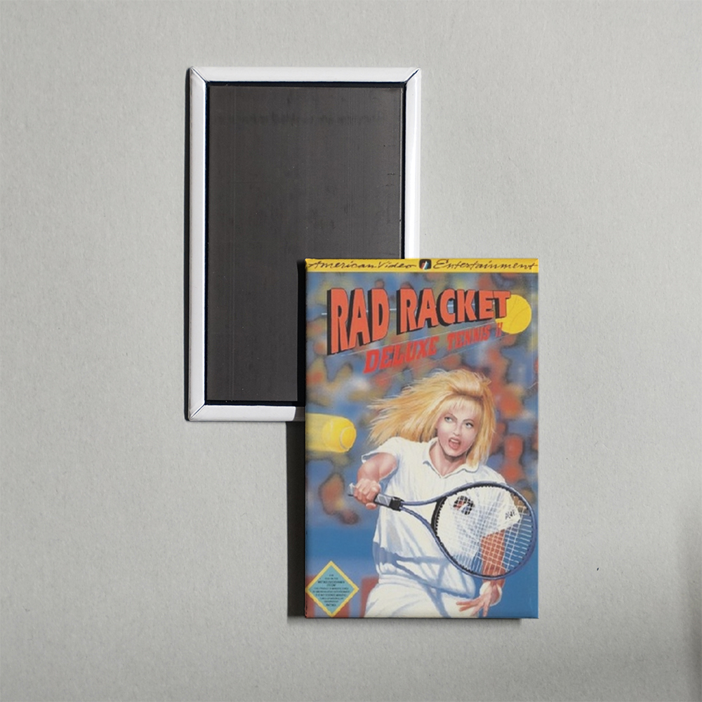 Nintendo NES Rad Racket - Deluxe Tennis II Mini Video Game Fridge Magnet