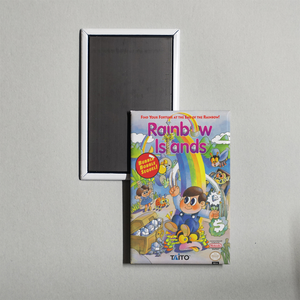 Nintendo NES Rainbow Islands Mini Video Game Fridge Magnet
