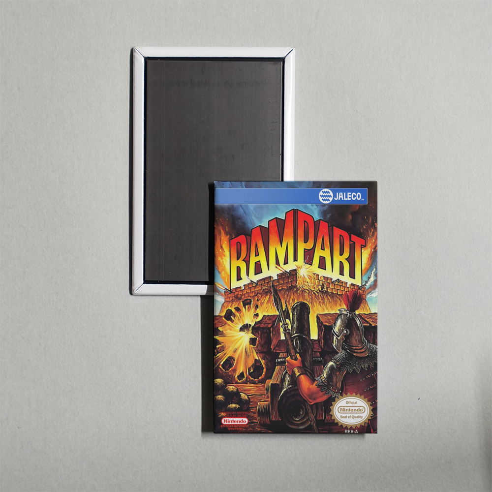 Nintendo NES Rampart Mini Video Game Fridge Magnet