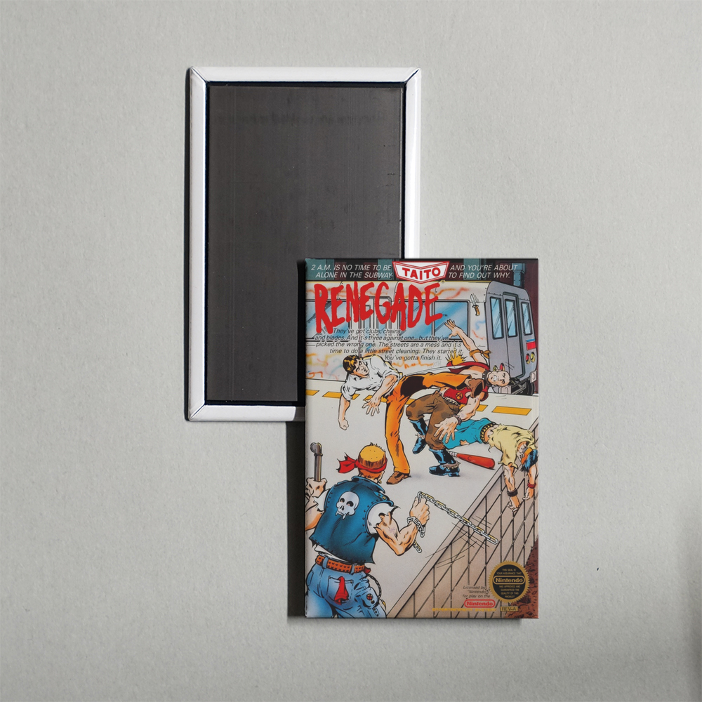 Nintendo NES Renegade Mini Video Game Fridge Magnet
