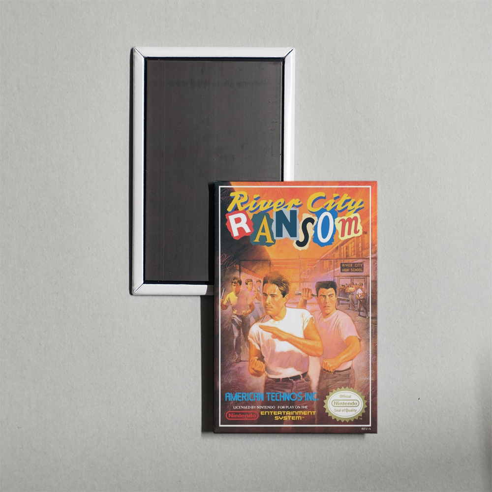 Nintendo NES River City Ransom Mini Video Game Fridge Magnet